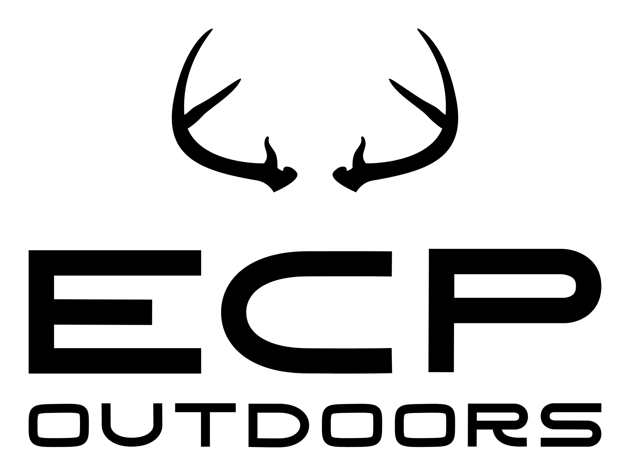 ECP Outdoors logo with antlers
